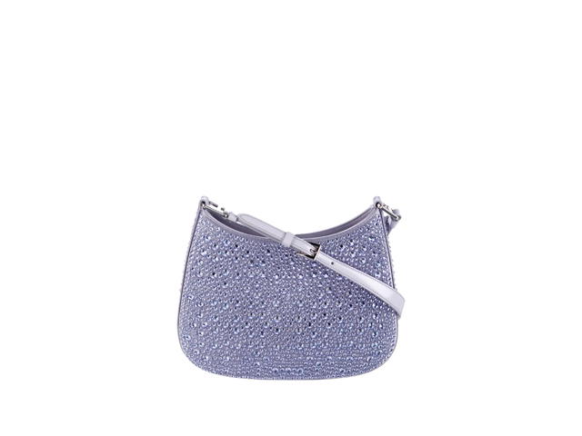 Prada Prada Crystal Embellished Cleo Shoulder Bag Light Purple - view 2