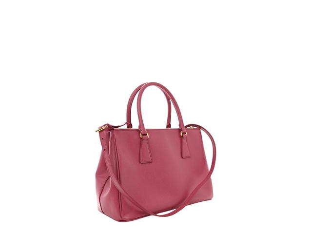 Prada Prada Saffiano Small Galleria Double Zip Tote Peonia - view 2
