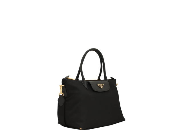 Prada Prada Tessuto Saffiano Leather Shopping Tote Bag Black - view 2