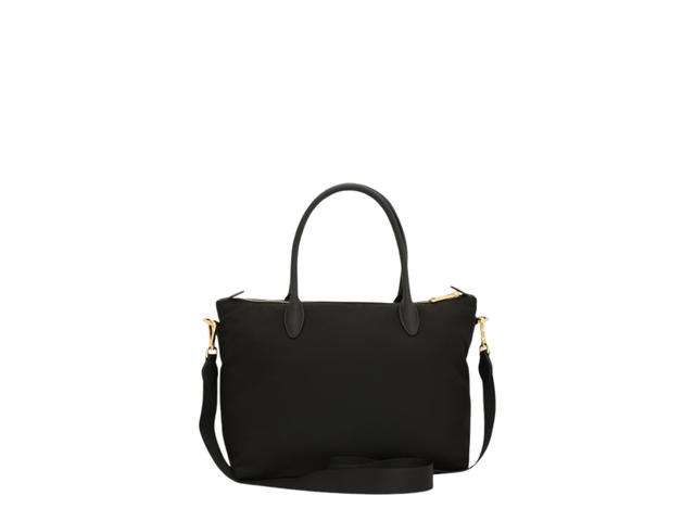 Prada Prada Tessuto Saffiano Leather Shopping Tote Bag Black - view 3