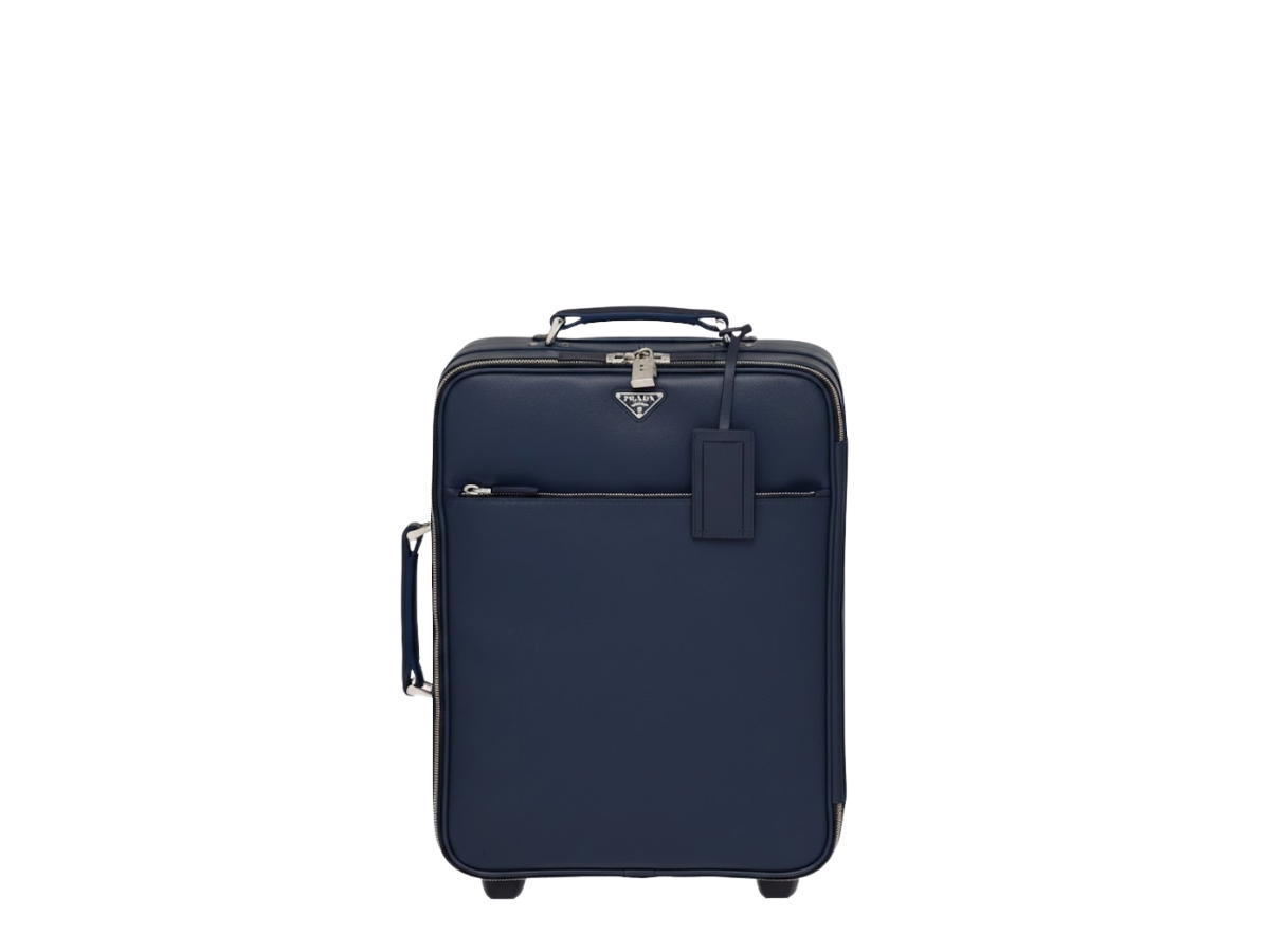 Prada Prada Travel Rolling Trolley Luggage Blue