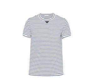 Buy Prada Triangle-logo Striped T-shirt Black White at Sasom – Authentic and Ready to Ship