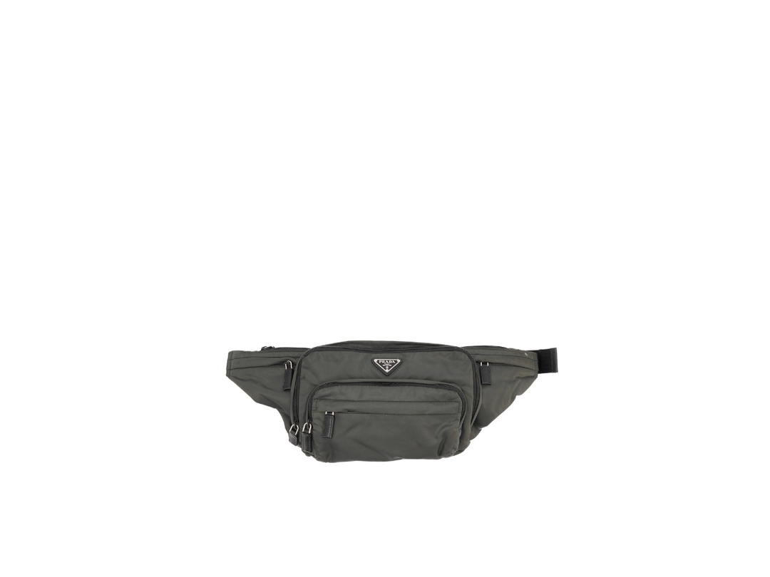 Prada Prada Waist Bag Pouch Body Hip Piombo
