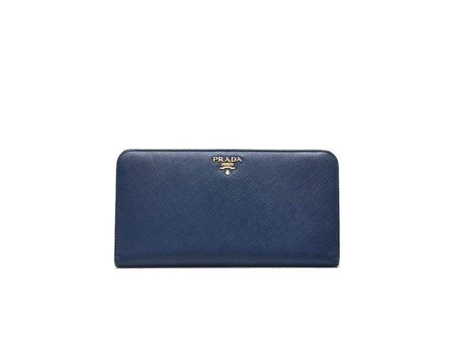 Prada Prada Large Organizer Wallet Blue - view 1
