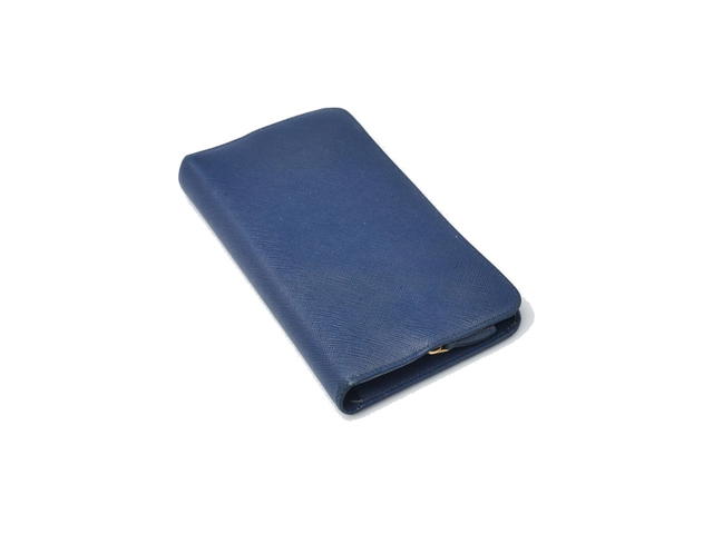 Prada Prada Large Organizer Wallet Blue - view 2