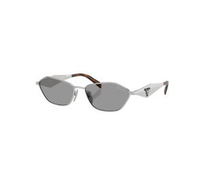 Buy Prada PRD50S  Irregular Sunglasses Silver Grey Lens at Sasom – Authentic and Ready to Ship