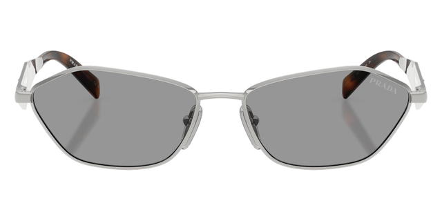Prada Prada PRD50S  Irregular Sunglasses Silver Grey Lens - view 2