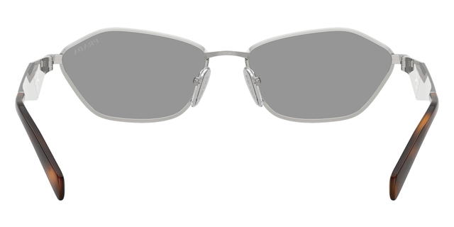 Prada Prada PRD50S  Irregular Sunglasses Silver Grey Lens - view 5
