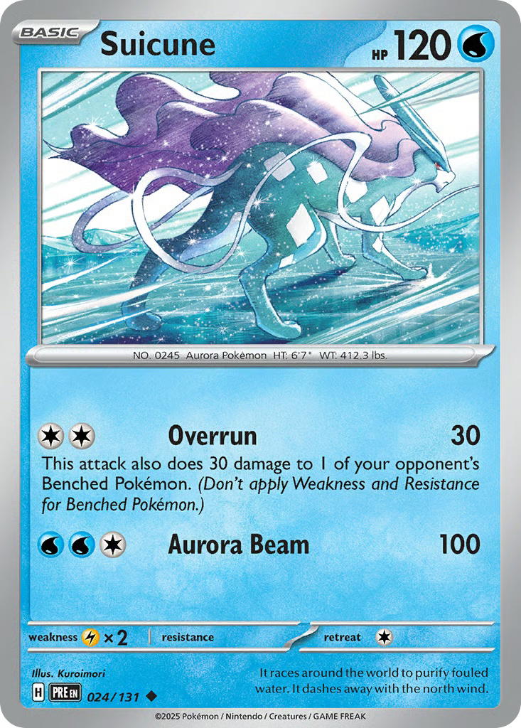 Pokemon Pokemon Suicune U [PRE 024/131] Scarlet & Violet "Prismatic Evolutions" [ReverseHolo] (EN)