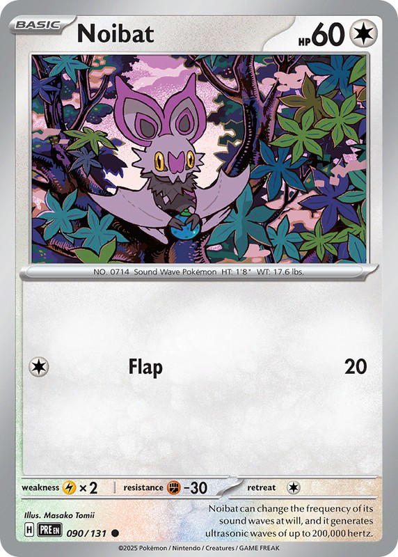 Pokemon Pokemon Noibat C [PRE 090/131] Scarlet & Violet "Prismatic Evolutions" (EN)