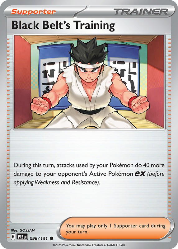 Pokemon Pokemon Black Belt's Training C [PRE 096/131] Scarlet & Violet "Prismatic Evolutions" (EN)