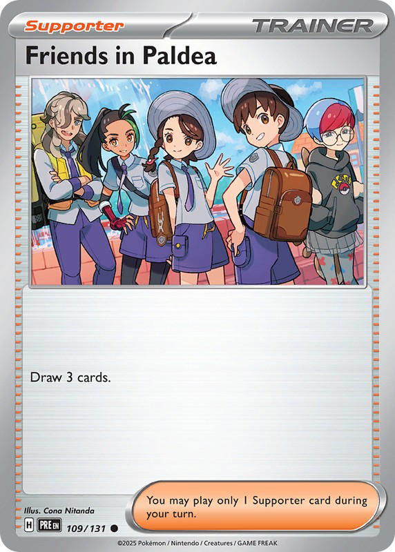 Pokemon Pokemon Friends in Paldea C [PRE 109/131] Scarlet & Violet "Prismatic Evolutions" (EN)