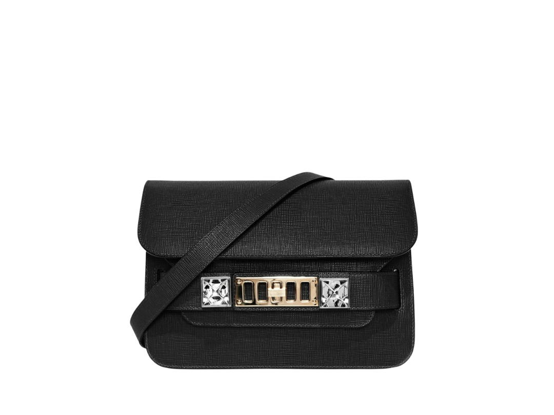 Proenza Schouler Proenza PS11 Mini Classic Bag In Leather With Gold Tone Hardware Black