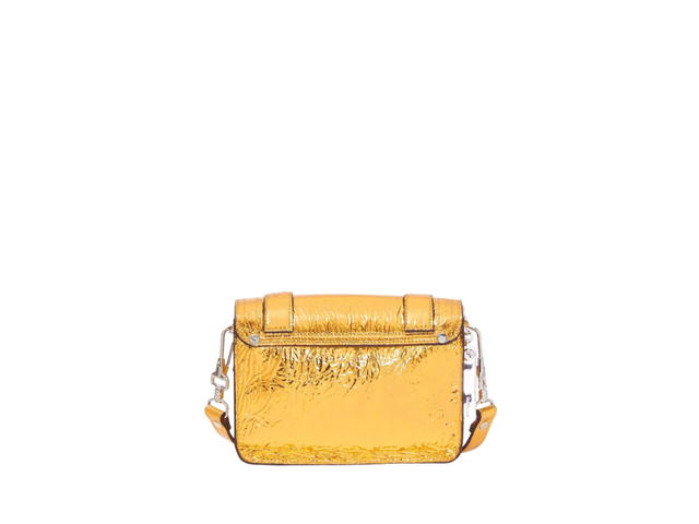 Proenza Schouler Proenza Schouler Metallic PS1 Mini Crossbody Bag In Leather With Logo-Engraved Charm Gold - view 2