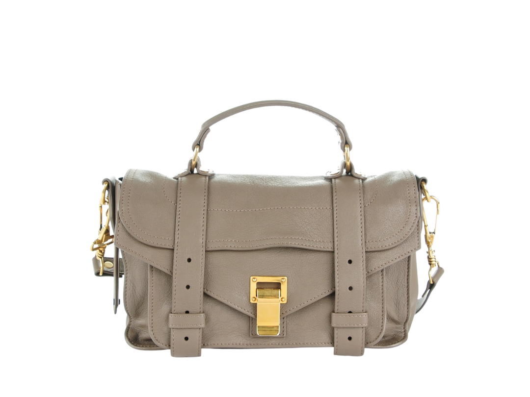 Proenza Schouler Proenza Schouler PS1 Medium In Lambskin Leather With Gold-tone Metal Hardware Smoke