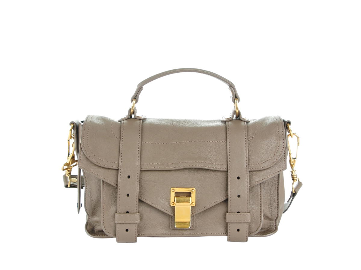 Proenza Schouler Proenza Schouler PS1 Medium In Lambskin Leather With Gold-tone Metal Hardware Smoke
