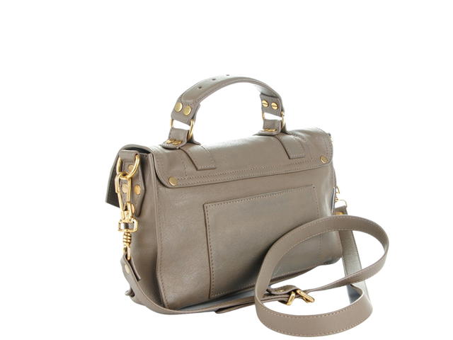 Proenza Schouler Proenza Schouler PS1 Medium In Lambskin Leather With Gold-tone Metal Hardware Smoke - view 2