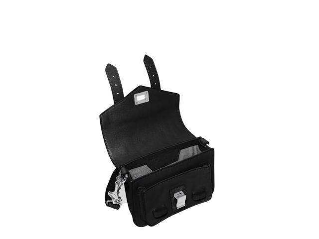 Proenza Schouler Proenza Schouler PS1 Micro Bag In Lambskin Leather With Silver-Tone Metal Hardware Black - view 3