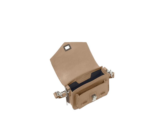 Proenza Schouler Proenza Schouler PS1 Micro Bag In Lambskin Leather With Silver-Tone Metal Hardware Light Taupe - view 3