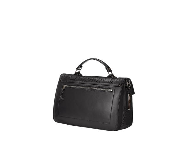 Proenza Schouler Proenza Schouler PS1 Tiny Crossbody Bag In Leather With Silver-Tone Metal Hardware Perforated Black - view 2
