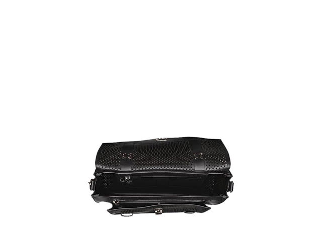 Proenza Schouler Proenza Schouler PS1 Tiny Crossbody Bag In Leather With Silver-Tone Metal Hardware Perforated Black - view 3
