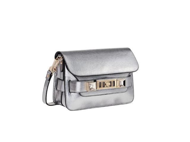 Proenza Schouler Proenza Schouler PS11 Mini Classic Bag In Calfskin Leather Silver - view 2