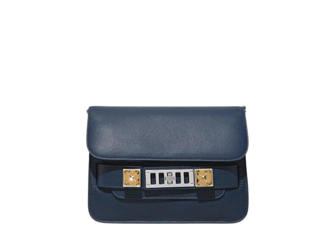 Proenza Schouler Proenza Schouler PS11 Mini Classic Bag In Calfskin Leather With Silver-Tone Hardware Night Club