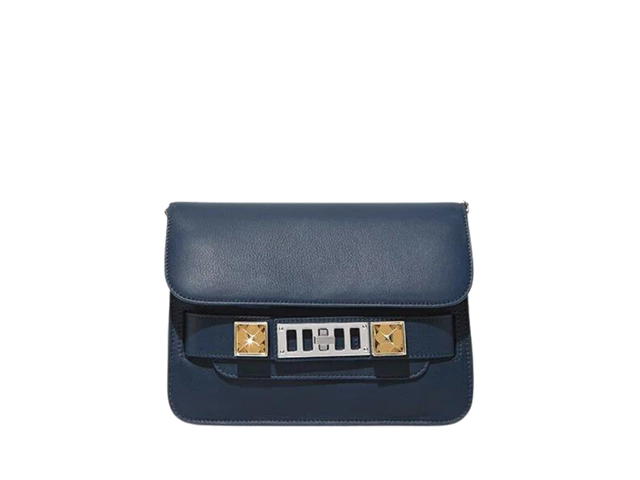 Proenza Schouler Proenza Schouler PS11 Mini Classic Bag In Calfskin Leather With Silver-Tone Hardware Night Club - view 1