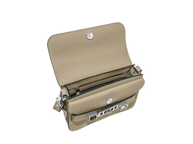Proenza Schouler Proenza Schouler PS11 Mini Classic Bag In Calfskin Leather With Silver-Tone Hardware Light Taupe - view 3