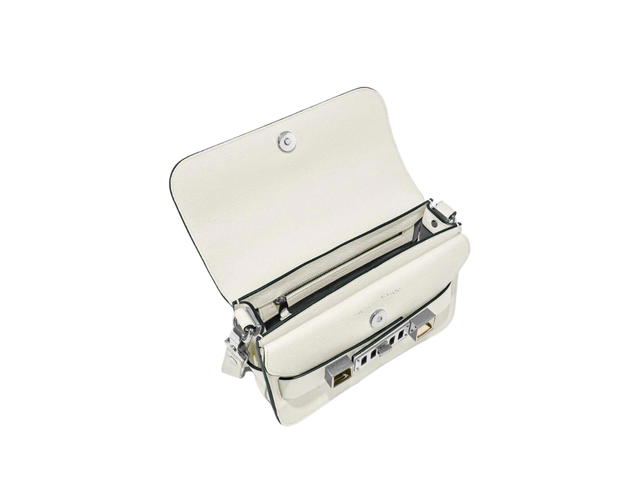 Proenza Schouler Proenza Schouler PS11 Mini Classic Bag In Leather With Silver-Tone Metal Hardware Off-White - view 3