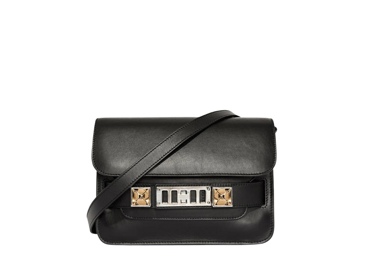 Proenza Schouler Proenza Schouler PS11 Mini Classic Bag In Smooth Leather With Silver-Tone Metal Hardware Black