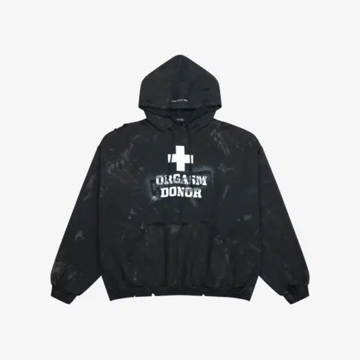 Buy Project G/R Verified Orgasm Donor Hoodie Dirty Black at Sasom – Authentic and Ready to Ship