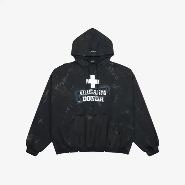 Project G/R Project G/R Verified Orgasm Donor Hoodie Dirty Black - view 2
