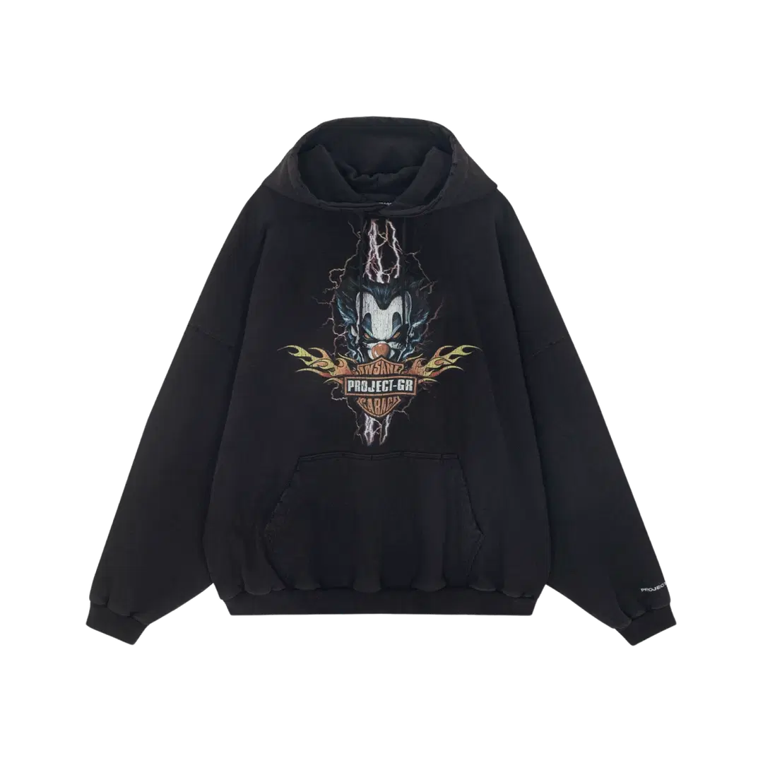 Project G/R Project G/R x Insane Garage Clown Bike Hoodie Black
