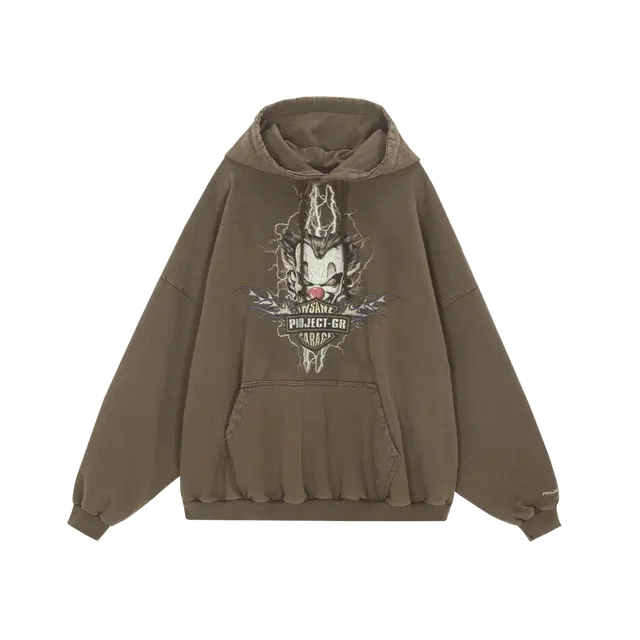 Project G/R Project G/R x Insane Garage Clown Bike Hoodie Vintage Brown - view 1