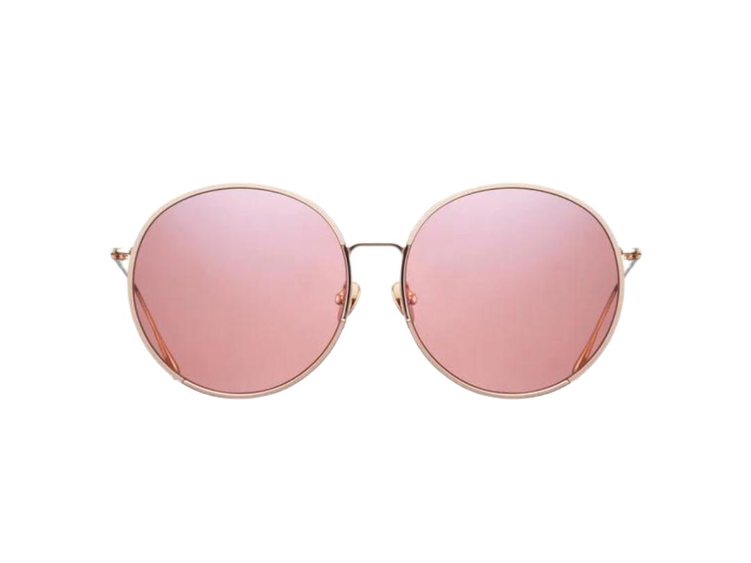 Projekt Produkt Projekt Produkt FN-10-CPG Sunglasses In Pink Gold Titanium Frame With Pink Mirror Lenses