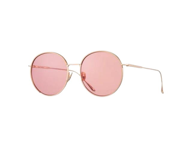 Projekt Produkt Projekt Produkt FN-10-CPG Sunglasses In Pink Gold Titanium Frame With Pink Mirror Lenses - view 2