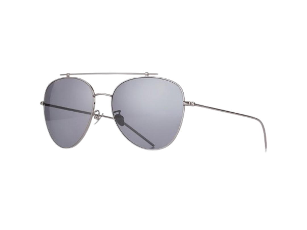 Projekt Produkt Projekt Produkt GL-8 C.WG Sunglasses In Silver Titanium Frame With Silver Mirror Lenses