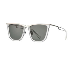 Buy Projekt Produkt RP-04-C00WG Sunglasses In Clear-White Gold Acetate-Stainless Steel Frame With Green Lenses at Sasom – Authentic and Ready to Ship