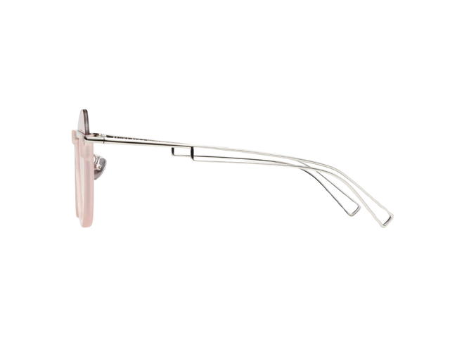 Projekt Produkt Projekt Produkt RP-05-C19WG Sunglasses In Translucent Pink-White Gold Acetate-Stainless Steel Frame With Pink Gradation Tint Lenses - view 3