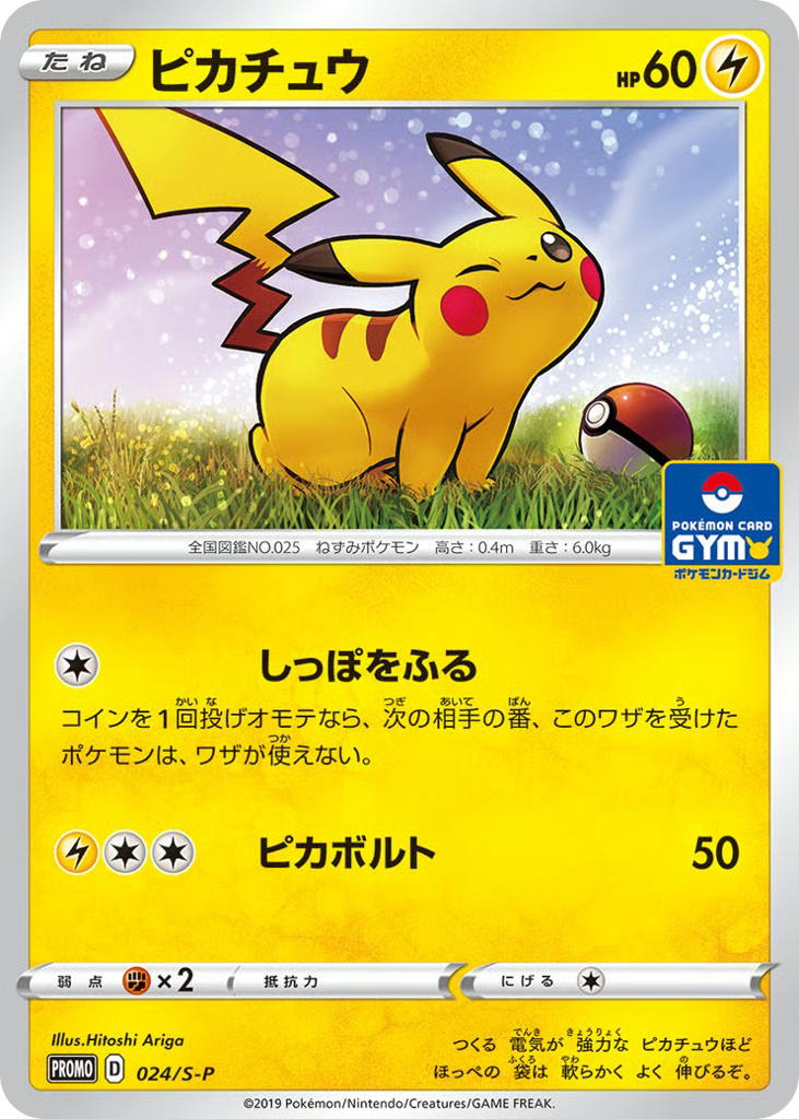 Pokemon Pokemon Pikachu PROMO [PROMO 024/S-P] Sword & Shield "Sword & Shield Promos" [Deck Exclusives] (JP)