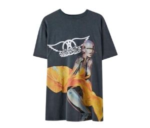 Buy Pull & Bear Erkek Siyah Aerosmith “Just Push Play” T-Shirt at Sasom – Authentic and Ready to Ship