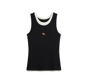 Buy Maison Kitsuné Baby Fox Tank Top Black at Sasom – Authentic and Ready to Ship