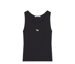 Buy Maison Kitsune Baby Fox Black Tank Top Black at Sasom – Authentic and Ready to Ship
