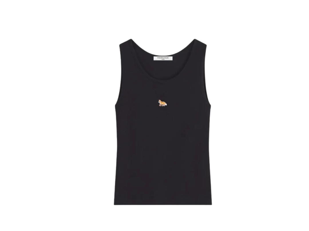 Maison Kitsune Maison Kitsune Baby Fox Black Tank Top Black