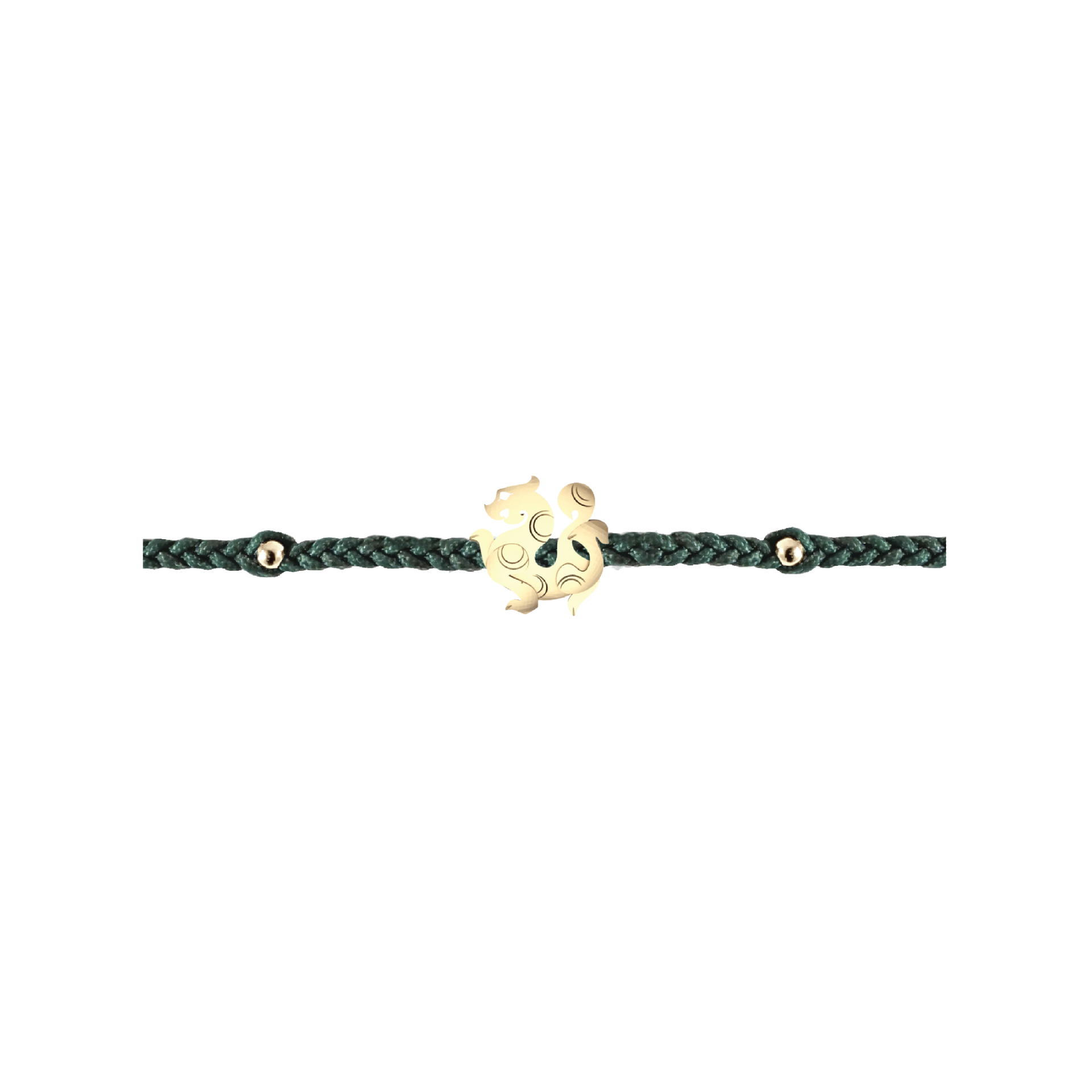 RAVIPA Qilin Golden Gold Bracelet (Deep green)