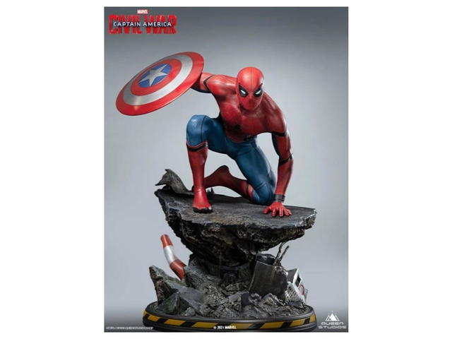 Queen Studios Queen Studios Spiderman Captain America Civil War Statue Premium Version - view 1