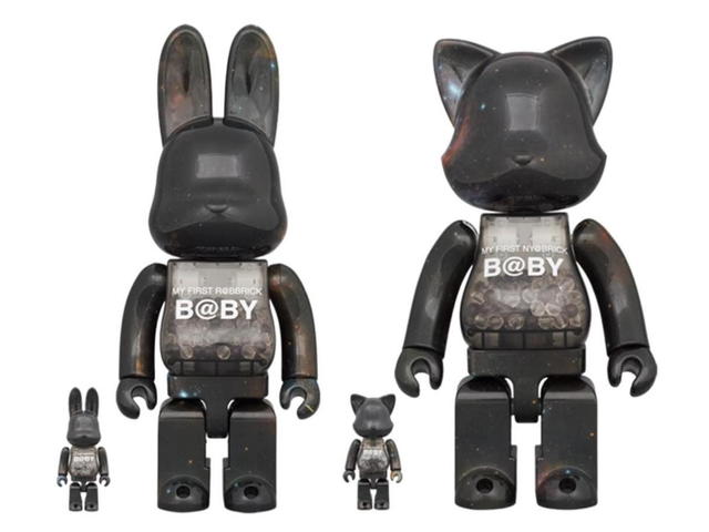 Medicom Toy R@BBRICK & NY@BRICK My First Baby Space Ver. Black 400% + 100% - view 1