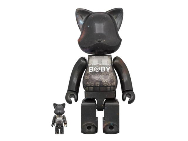 Medicom Toy R@BBRICK & NY@BRICK My First Baby Space Ver. Black 400% + 100% - view 3