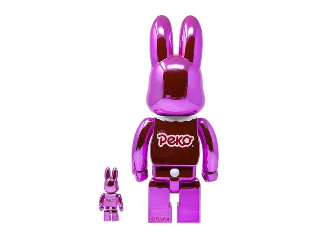 Medicom Toy R@BBRICK Kigurumi Peko-Chan Metallic Pink 400% + 100% - view 2
